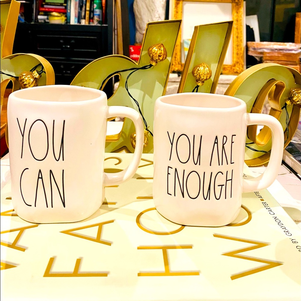 Rae Dunn new white coffee mugs